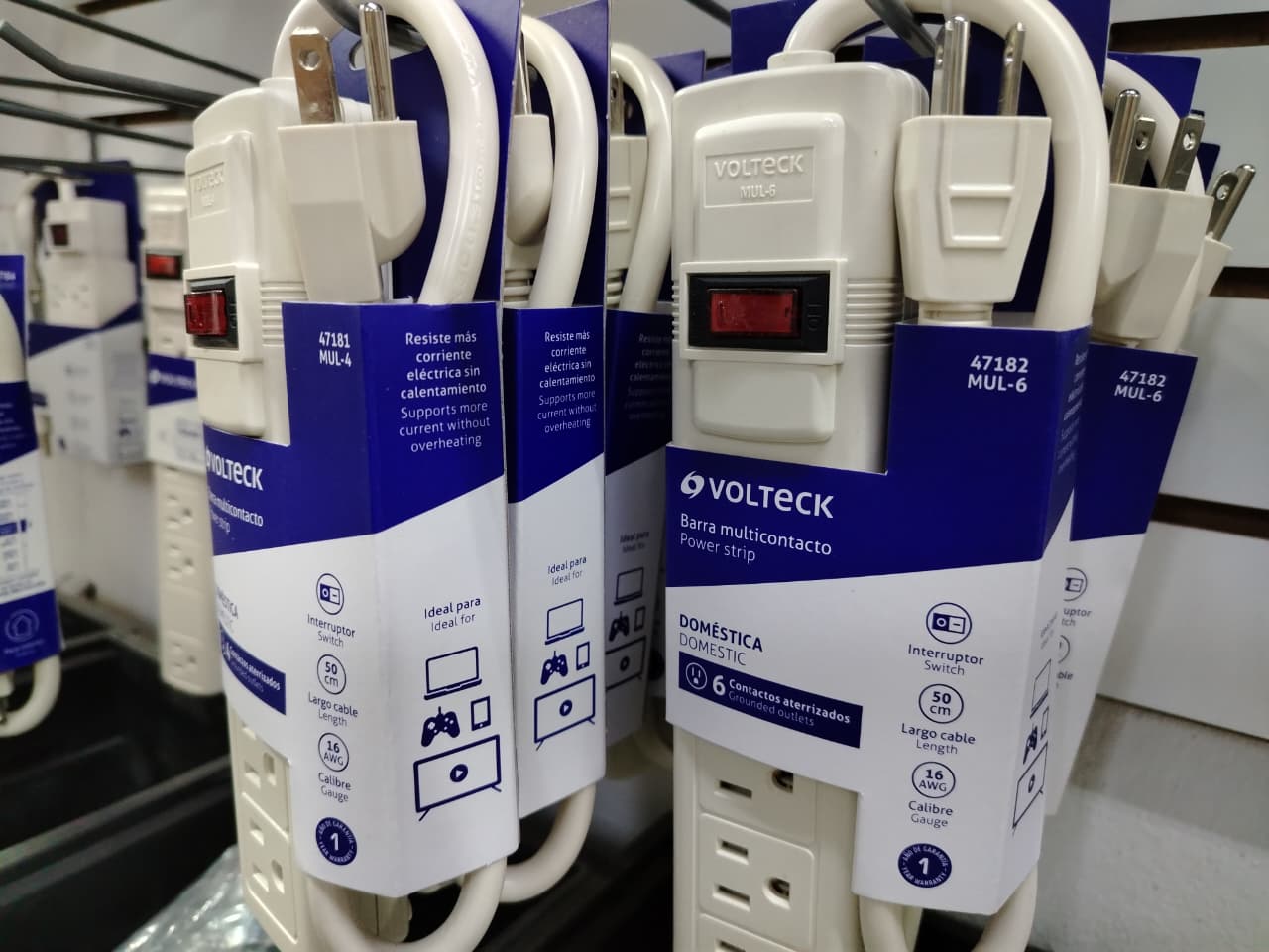 Multicontactos Volteck en exhibición